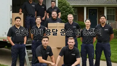 원룸 이사, 용달 운송 팁 총정리!